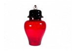 Potiche Vetro BACI MILANO XMAS CAROL Rosso
