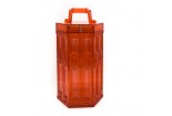 BACI MILANO Orange wireless LED lantern Baroque Rock