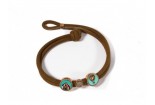 Suede collar bracelet with AZHAR Love Letters Multicolor inserts