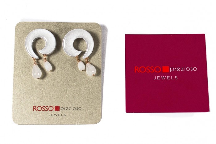 ROSSO PREZIOSO Doole Earrings Gray Scribble Earring