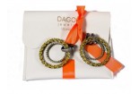 DAGO Jewels Gelbe Mehrkreis-Ohrringe