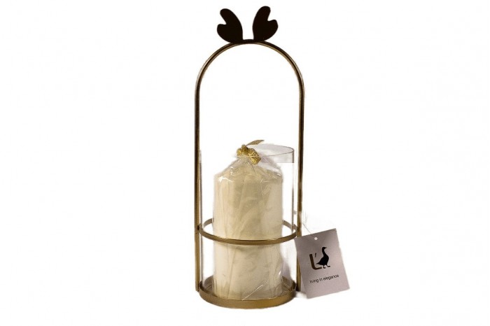 Addobbo L'OCA NERA Lanterne delle Feste Oro